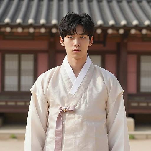 Young Man in Traditional Korean Hanbok