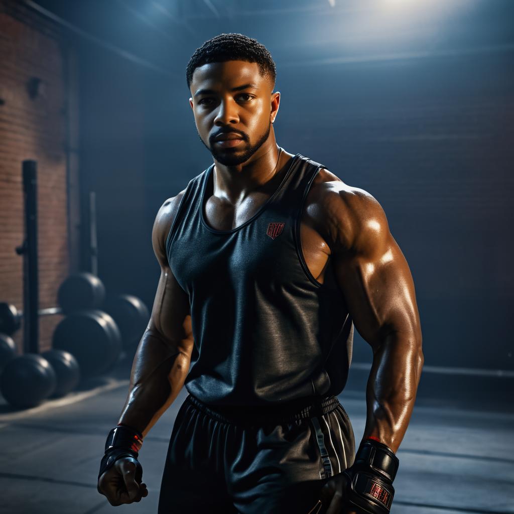 Michael B. Jordan: Gritty Fighter at Dawn