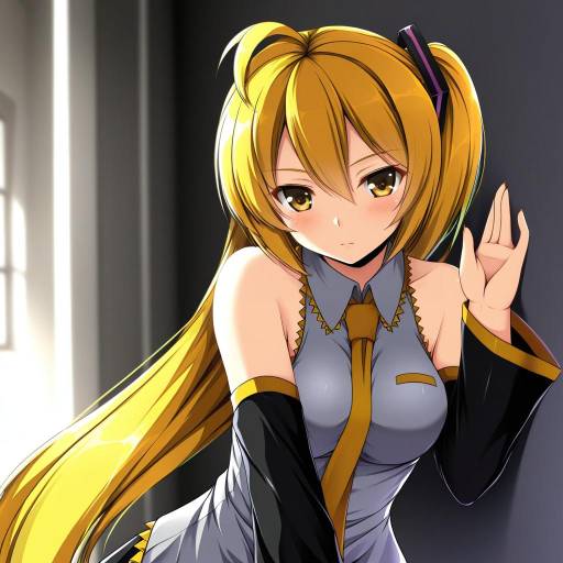 Illustration of Akita neru, vocaloid in the style of Sheita