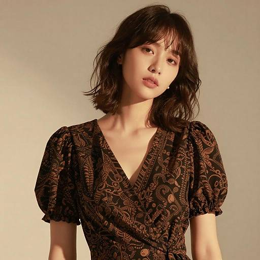 Fashion Portrait of Confident Young Woman