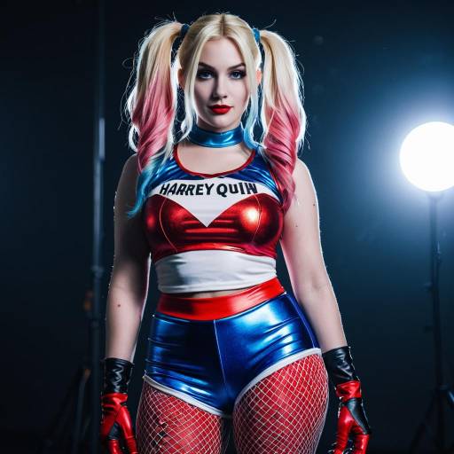 Vibrant Harley Quinn Cosplay Outfit Design