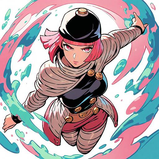 Illustration of Hot pants (sbr), jojo no kimyou na bouken in the style of Junkpuyo