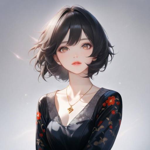 Lumine Portrait with Floral Elegance