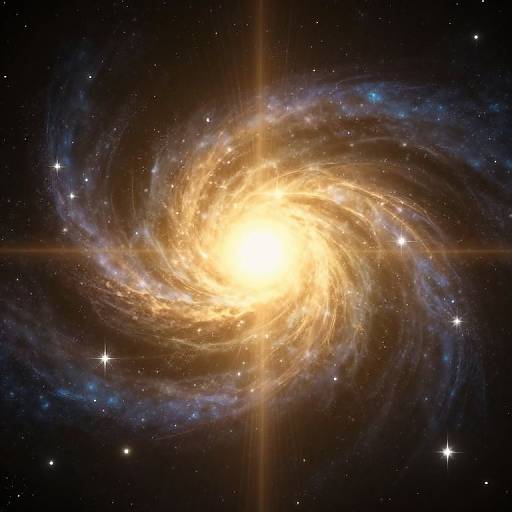 Ethereal Golden Light in Cosmos