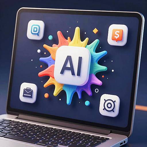 Artistic AI Icon Generator Design