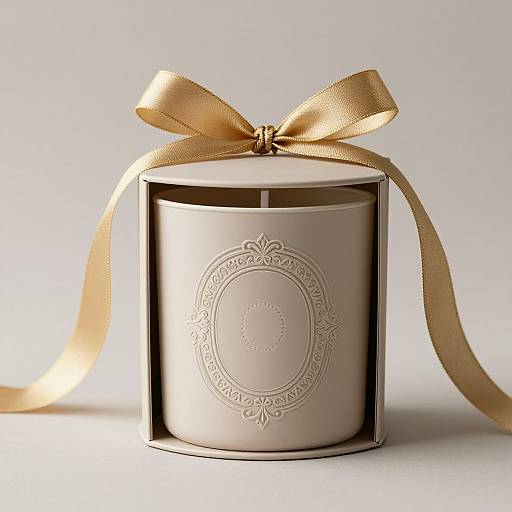 Elegant Neutral Candle Packaging Design