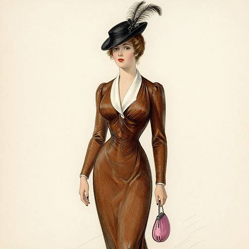 Vintage Georges Lepape Fashion Illustration