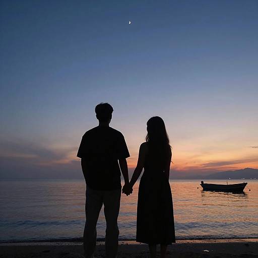 Romantic Beach Sunset Photograph