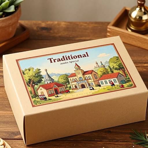 Traditional Jumbo Village Sweet Box