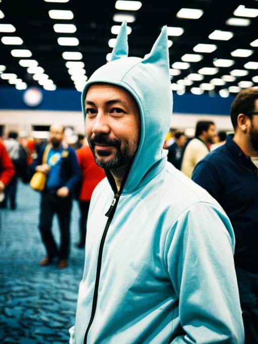 Man in Tintin Costume at Comic Convention
