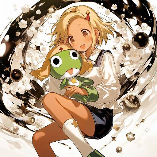 Illustration of Angol mois, keroro gunsou in the style of Chocoan