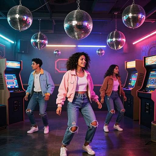 80s Neon Mexican Dance Club