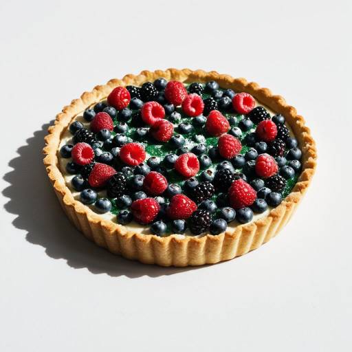 Photorealistic Close-up of Berry Tart
