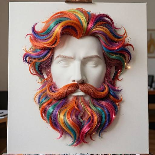 Surreal Beard Art Simulator
