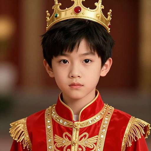 Young Prince in Red and Gold
