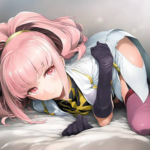 Illustration of Anya alstreim, code geass in the style of Ishikei