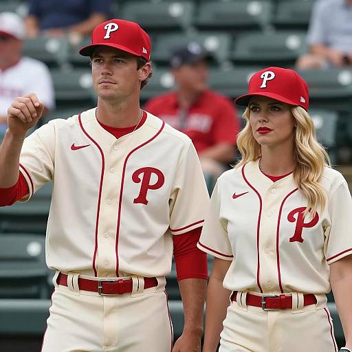 Dynamic Baseball Stadium Scene with Characters