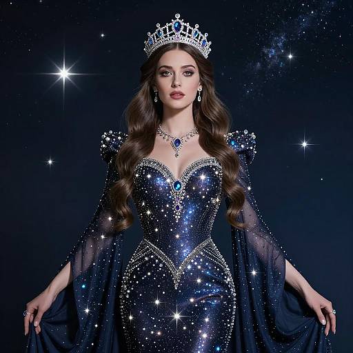 Regal Empress of the Stars Portrait