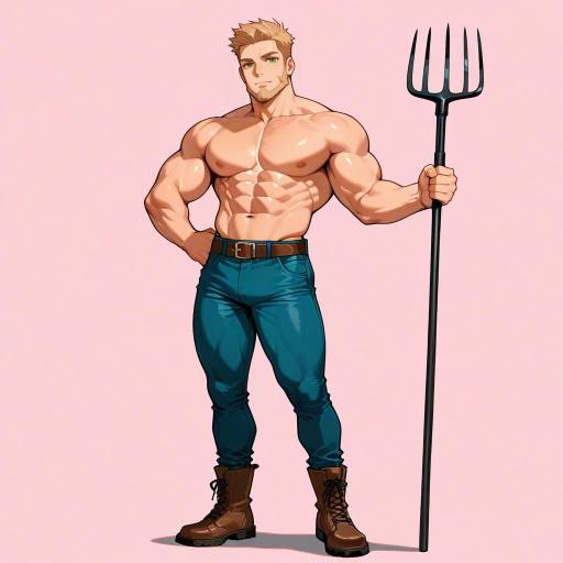 Determined Man in Casual Attire