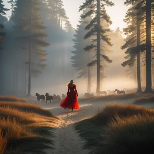 Thrilling Wildlife Escape at Sunrise