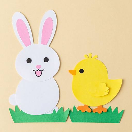 Easter Bunny and Chick Crafts