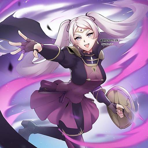 Illustration of Grima (fire emblem), fire emblem in the style of Mibry (phrysm)