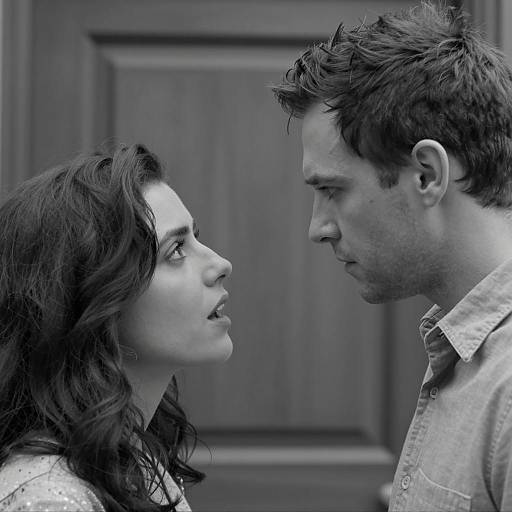 Intense Black-and-White Close-Up Portrait