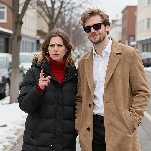 Casual Urban Scene with Two People