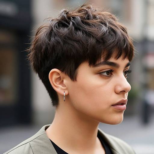 Modern 90s Inspired Textured Pixie