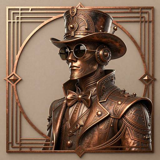 Noble Steampunk Inventor Portrait