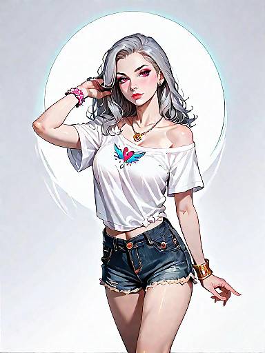 Stylish Woman in Casual Chic Outfit