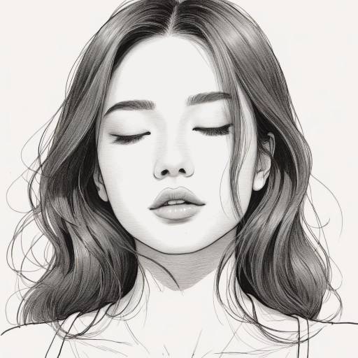 Monochrome Orange Portrait of a Girl