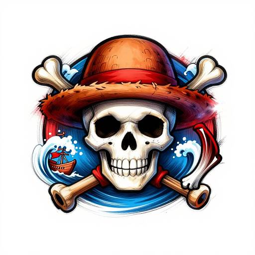 Fantasy Pirate Emblem Artwork