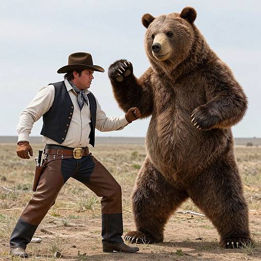 Anthro Grizzly Cowboys in Action