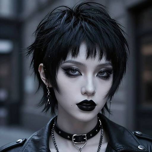 Gothic Asymmetrical Short Haircuts