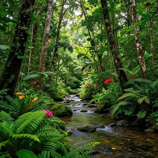 Lush Green Forest Wildlife Sanctuary