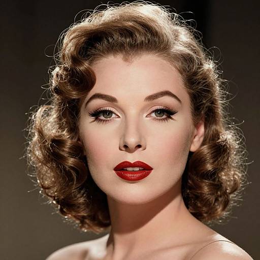 Retro Hollywood Style Woman Portrait
