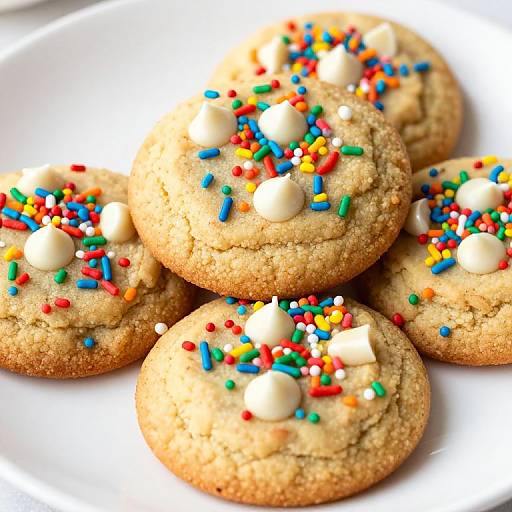 Festive Rainbow Sprinkle Cookies