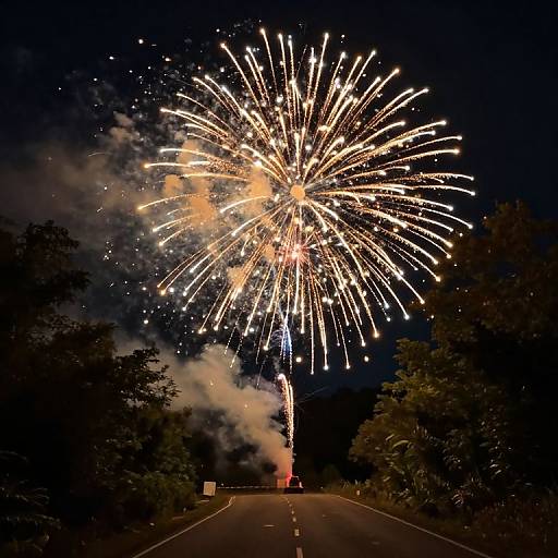 Celestial Golden Sparks Forest Display