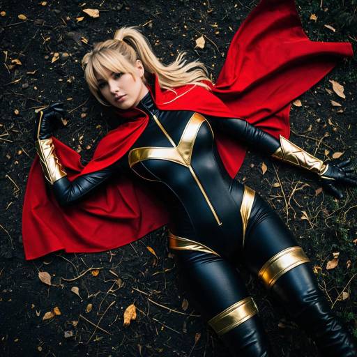 Dramatic Legretta Cosplay in Cinematic Style
