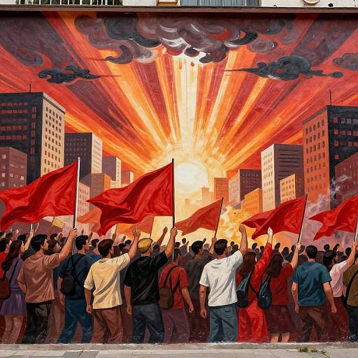 Hopeful Communist Revolution Mural