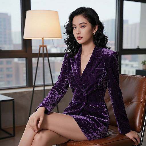 Stylish Woman in Cozy Urban Loft