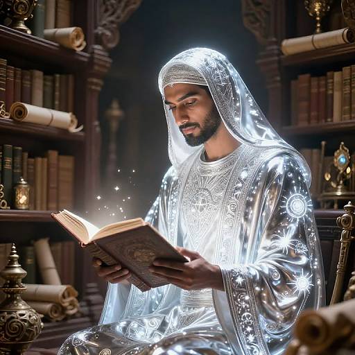 Aasimars in Ancient Magical Library