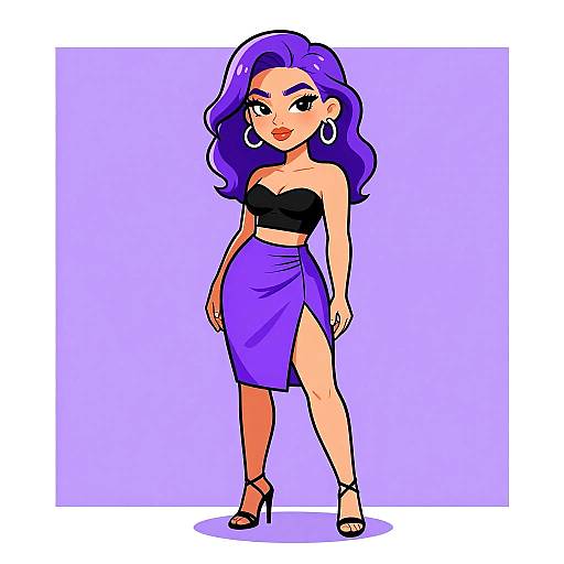 Elegant Woman in Modern Cocktail Attire