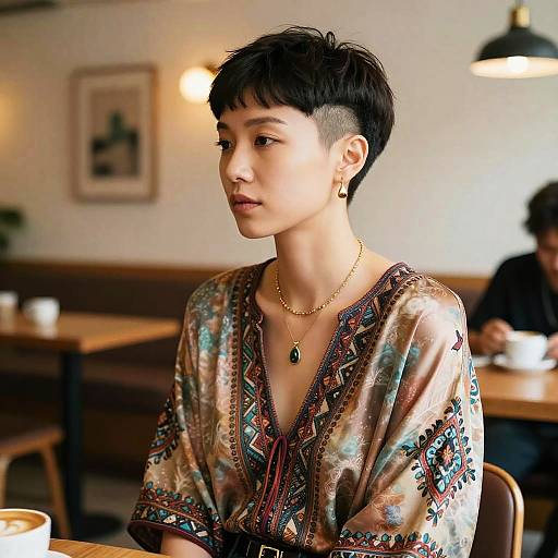 Bohemian Artist with Short Undercut