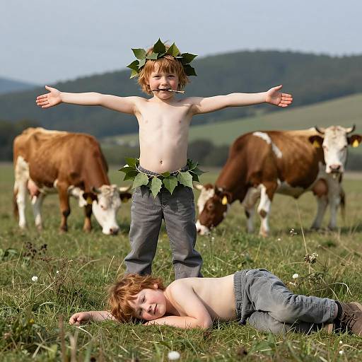 Joyful Summer Day in Nature