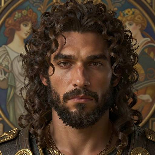 Stunning Mixed Race Male Fantasy Portrait