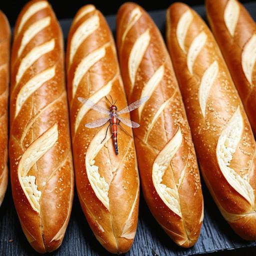Photorealistic Baguette with Caramel Glaze Photorealistic Baguette with Caramel Glaze