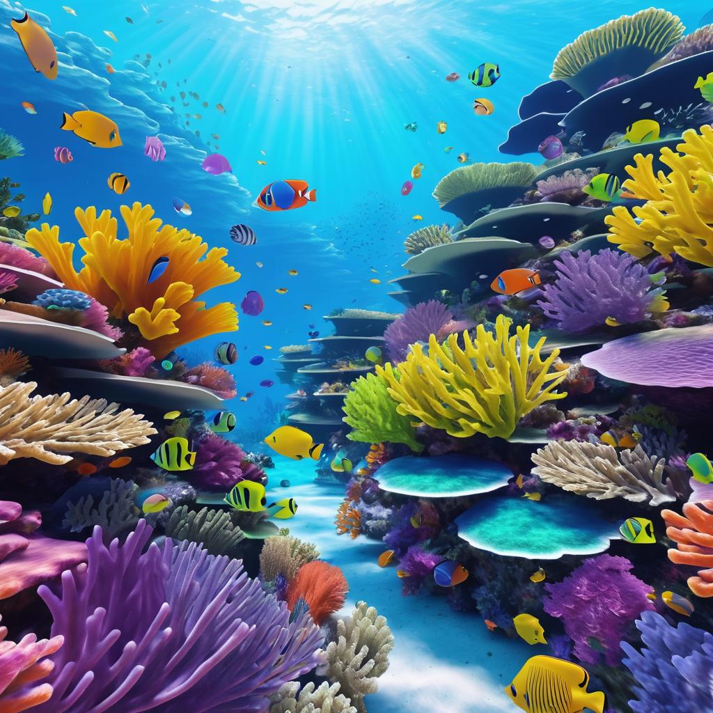 Vibrant Underwater Reef in 3D Animation