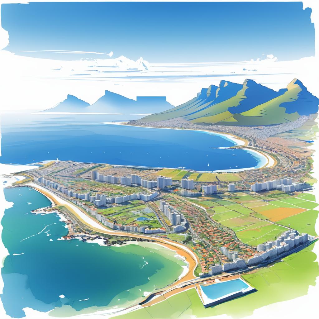 Sketch Illustration of Cape Town N-3